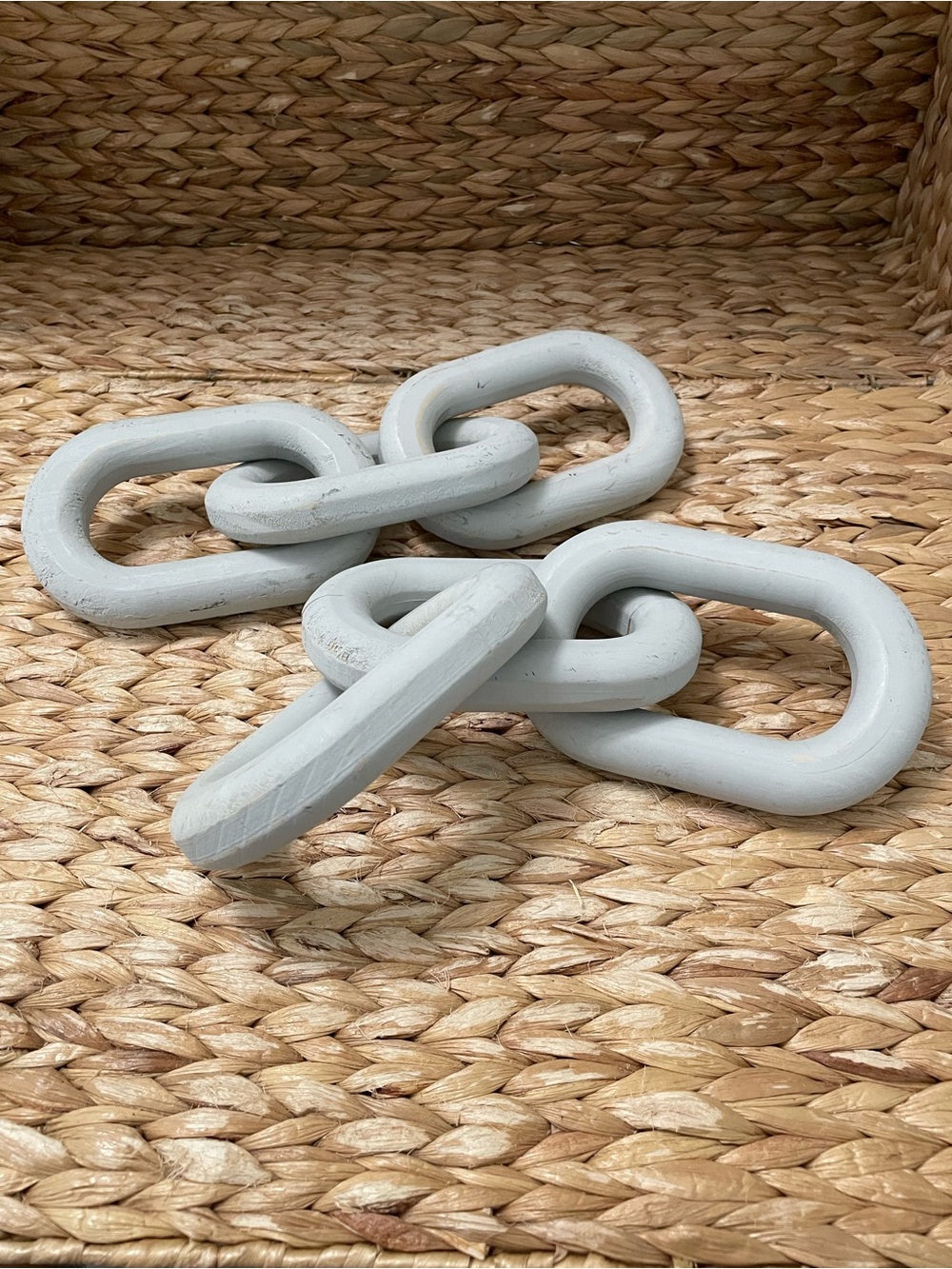 Gray chunky rustic wooden chain link (2)